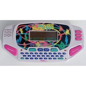 Vintage Name That Tune Electronic Hand Held Game 1997 Tiger Electronics, 1 Cartr